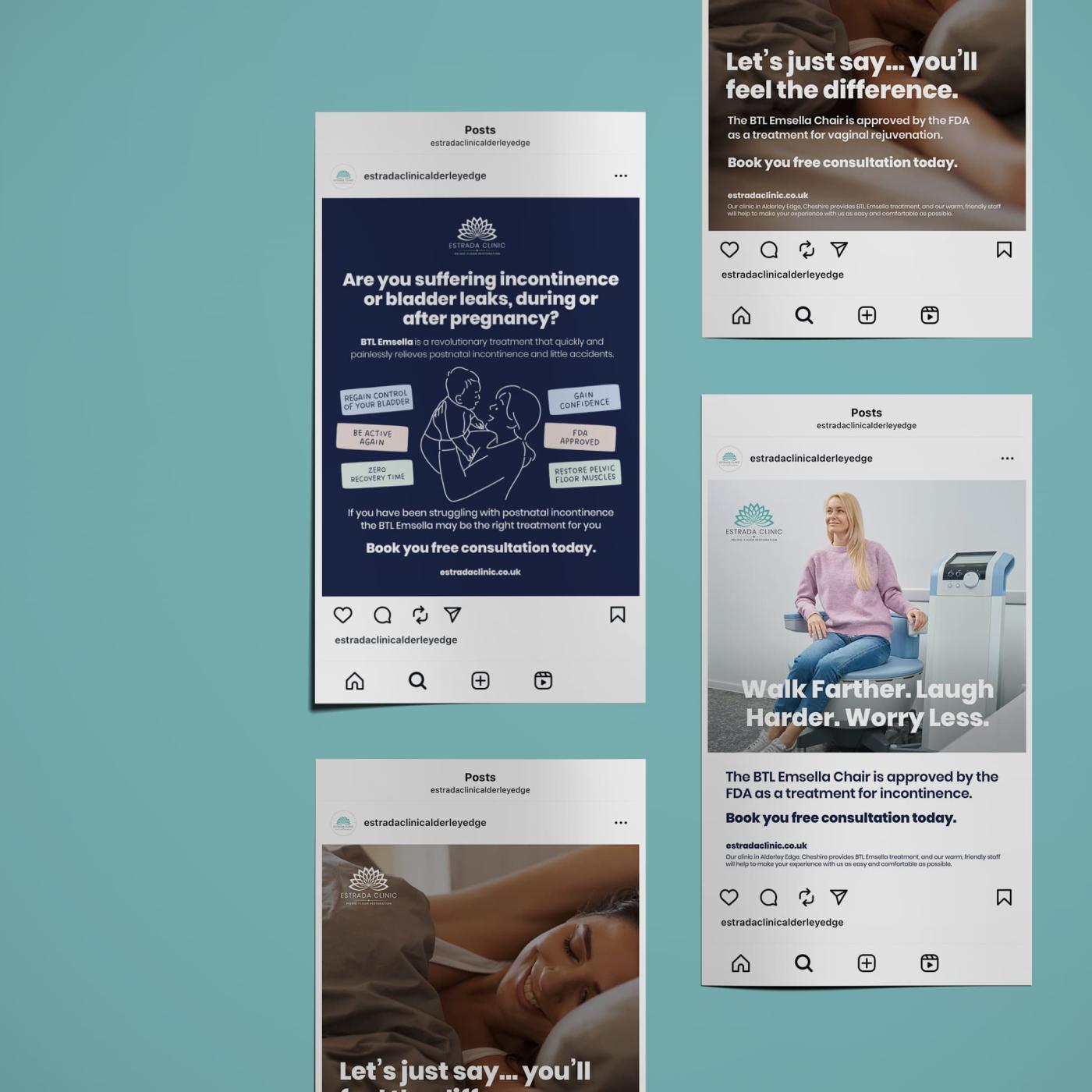 Social media content created and published for a client based in Alderley Edge.